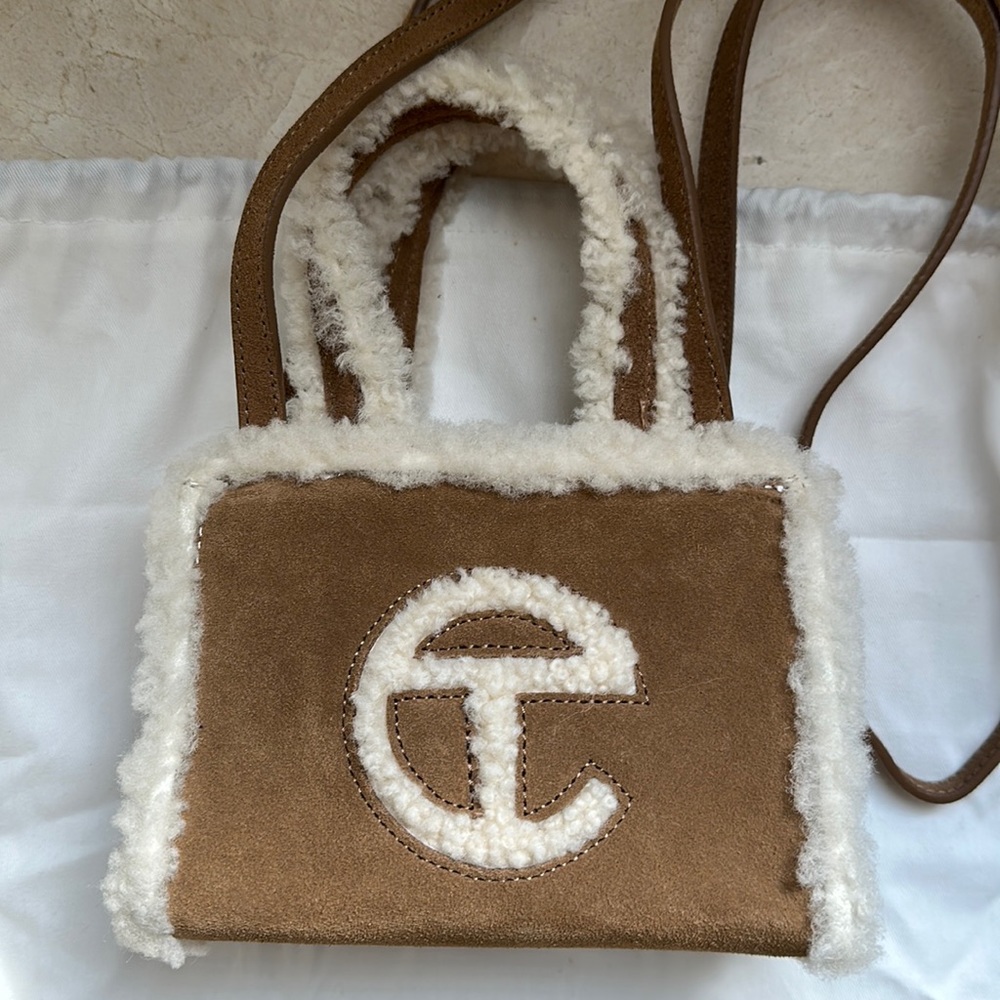 Authentic UGG x Telfar small shopper in Chestnut